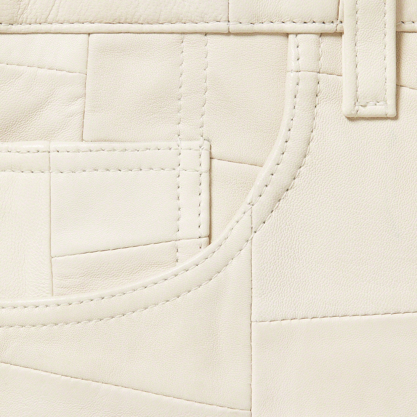 Patchwork Leather 5-Pocket Jean view 5